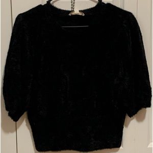 Chelsea and Violet Black Large Shag Top